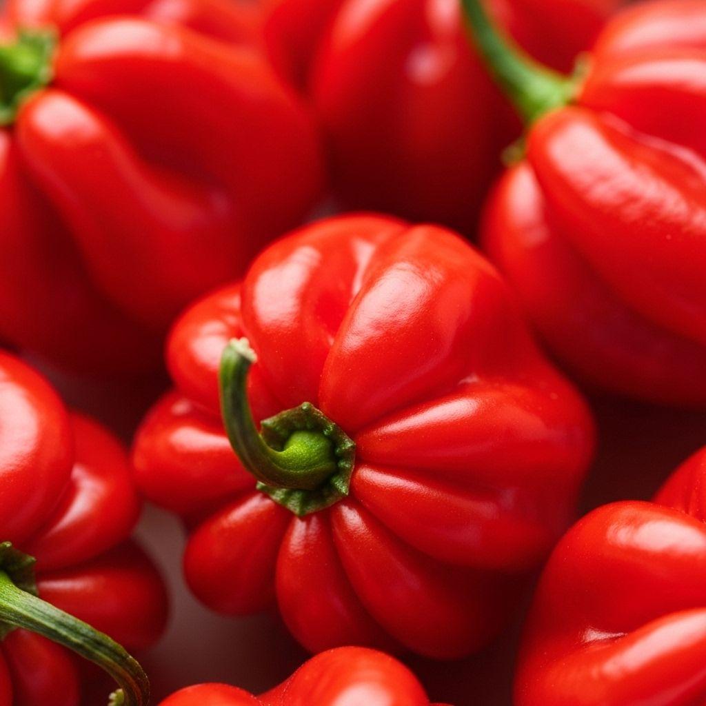 Ceylon Scotch Bonnet chillies, size-graded and hand-sorted